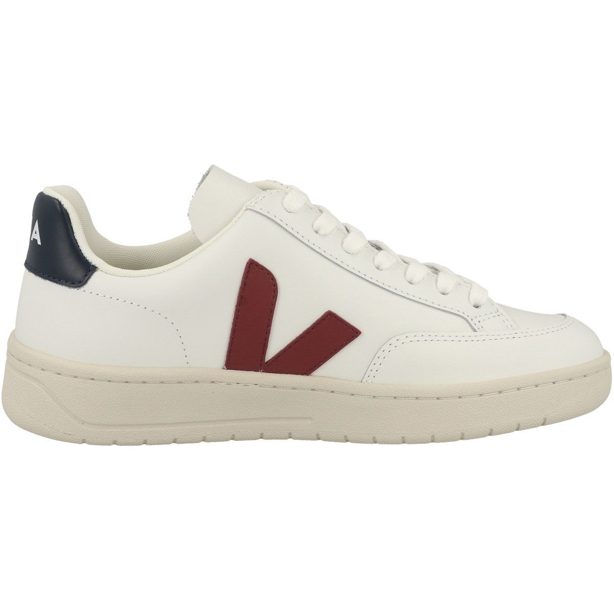 VEJA V-12 Leather Damen Sneaker Turnschuhe, Sportschuhe, Freizeitschuhe, Halbschuhe, Schnürschuhe