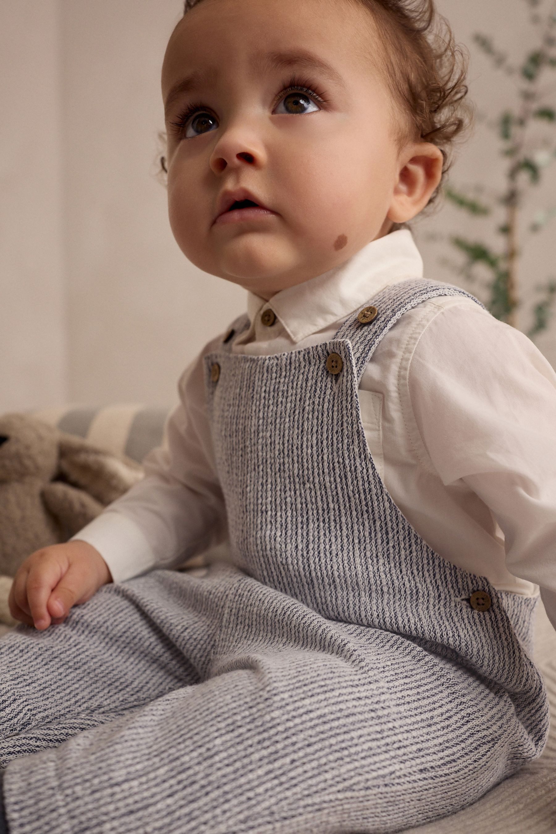 Next Body & Hose Baby-Latzhose und Bodysuit aus Baumwollgewebe (2-tlg)