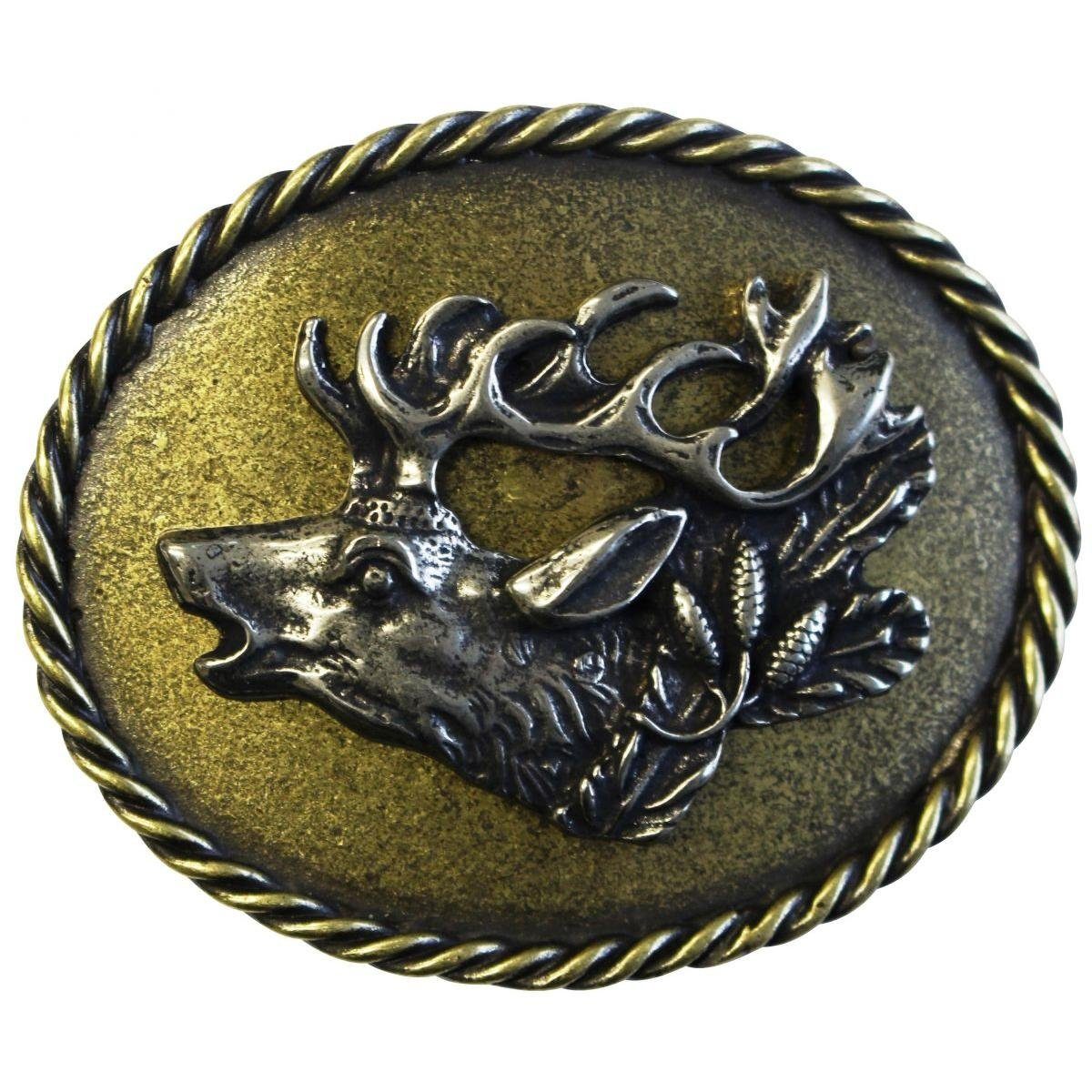 BELTINGER Ремниschnalle Hirsch 4,0 cm - Buckle Ремниschließe 40mm - für Jagd-Outfit - Ремни (1-St)