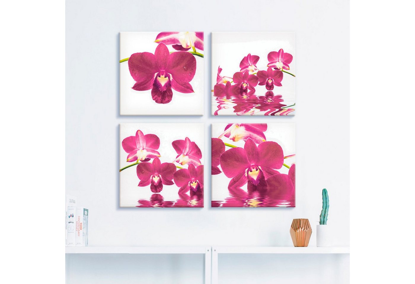 Artland Leinwandbild »Phalaenopsis Orchidee«, Blumen (4 Stück)-HomeTrends