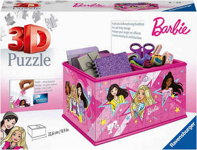 Ravensburger 3D-Puzzle Aufbewahrungsbox Barbie, 216 Puzzleteile, Made in Europe, FSC® - schützt Wald - weltweit