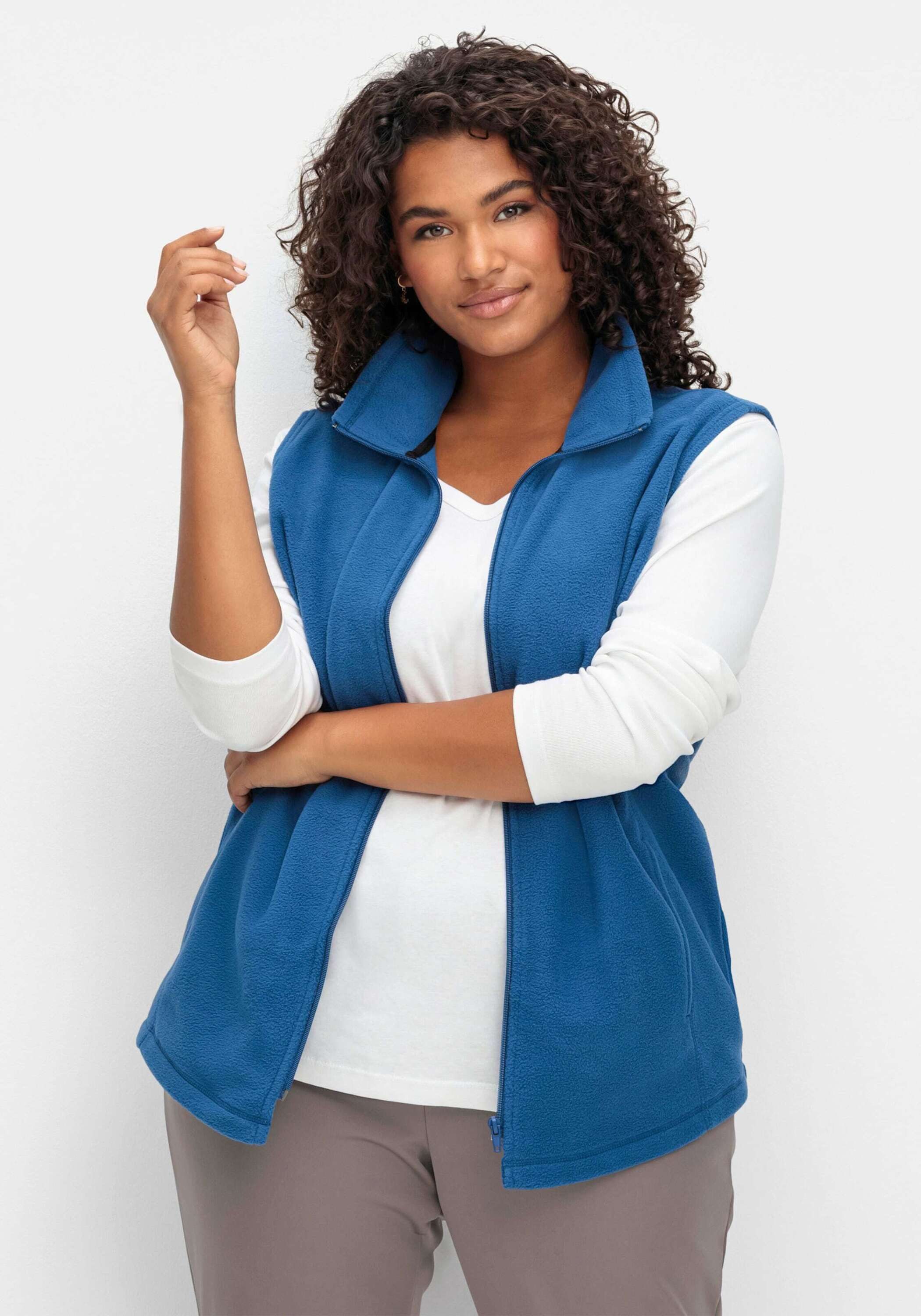 Sieh an! Fleeceweste Fleece-Weste Länge ca. 70 cm – Bild 3 von 5