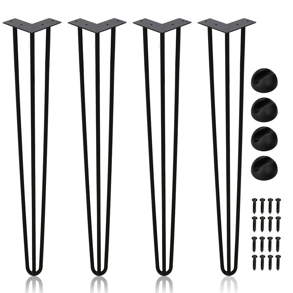 Clanmacy Tischbein 4x Tischbeine Hairpin Legs für Kommode - 15-72cm günstig online kaufen