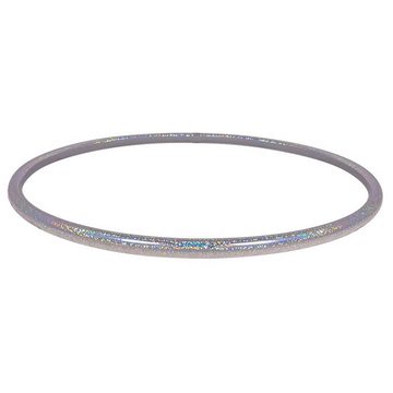 Hoopomania Hula-Hoop-Reifen Zirkus Hula Hoop, Glitter Farben, Ø 85cm Silber