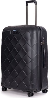 Stratic Hartschalen-Trolley Leather&More L, matt black, 4 Rollen, Reisekoffer großer Koffer Aufgabegepäck TSA-Zahlenschloss