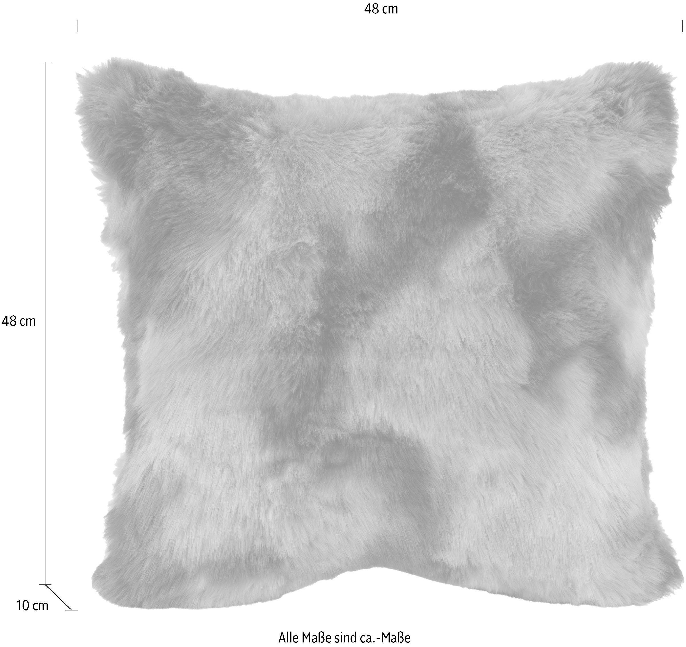 romantischen Stil, braun Plush, Stück Füllung, Dekokissen Kissenhülle H.O.C.K. 1 im mit Volpina