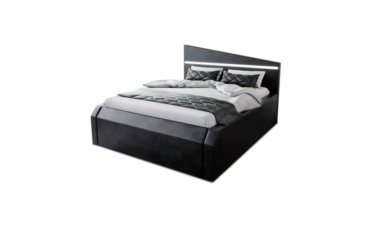 Sofa Dreams Boxspringbett Nelassa (6 Teile), Kunstleder, Matratze, Topper, LED-Beleuchtung im Kopfteil, Luxus Bett