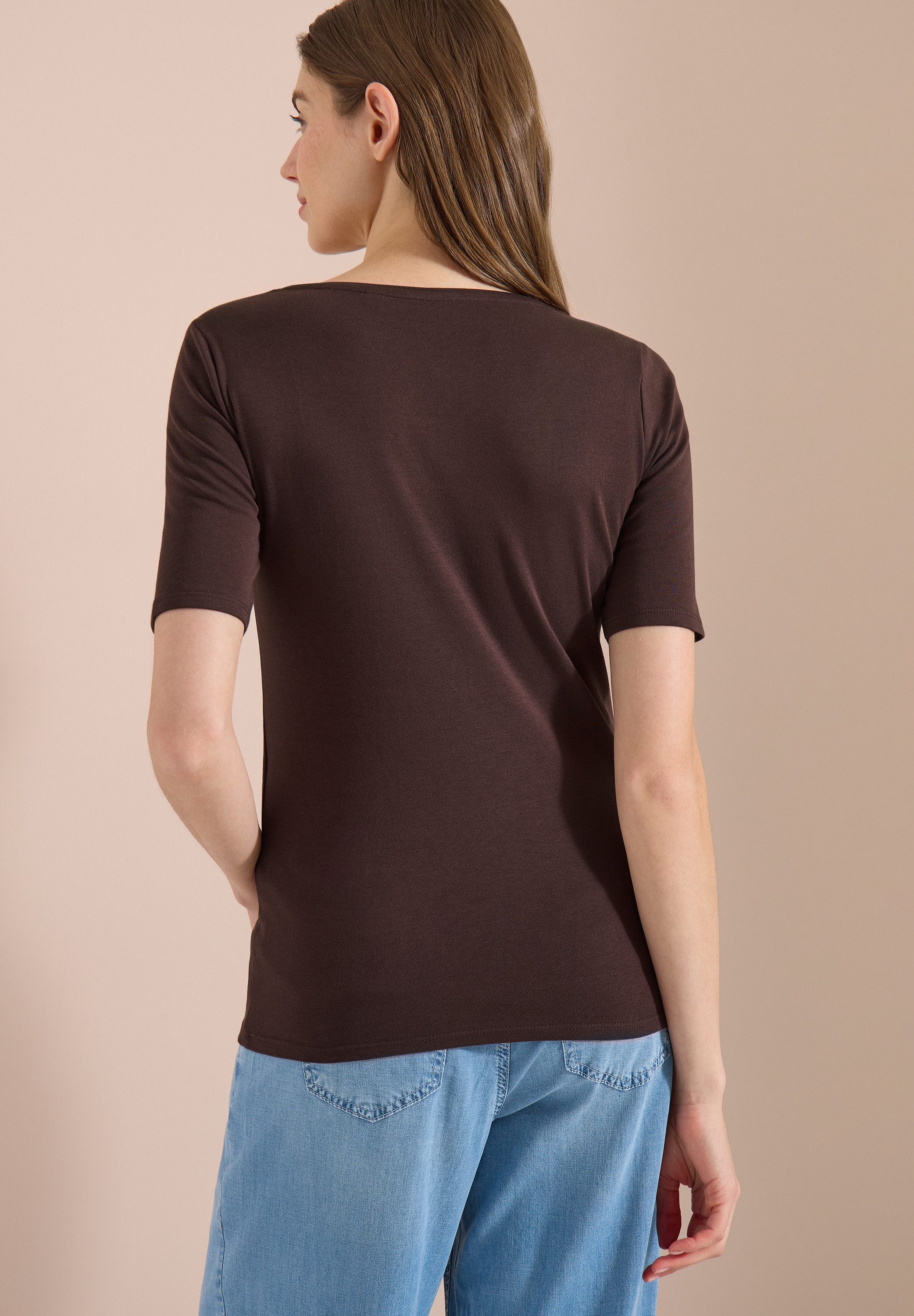 CECIL T-Shirt Style Lena mit klassischem Rundhalsausschnitt