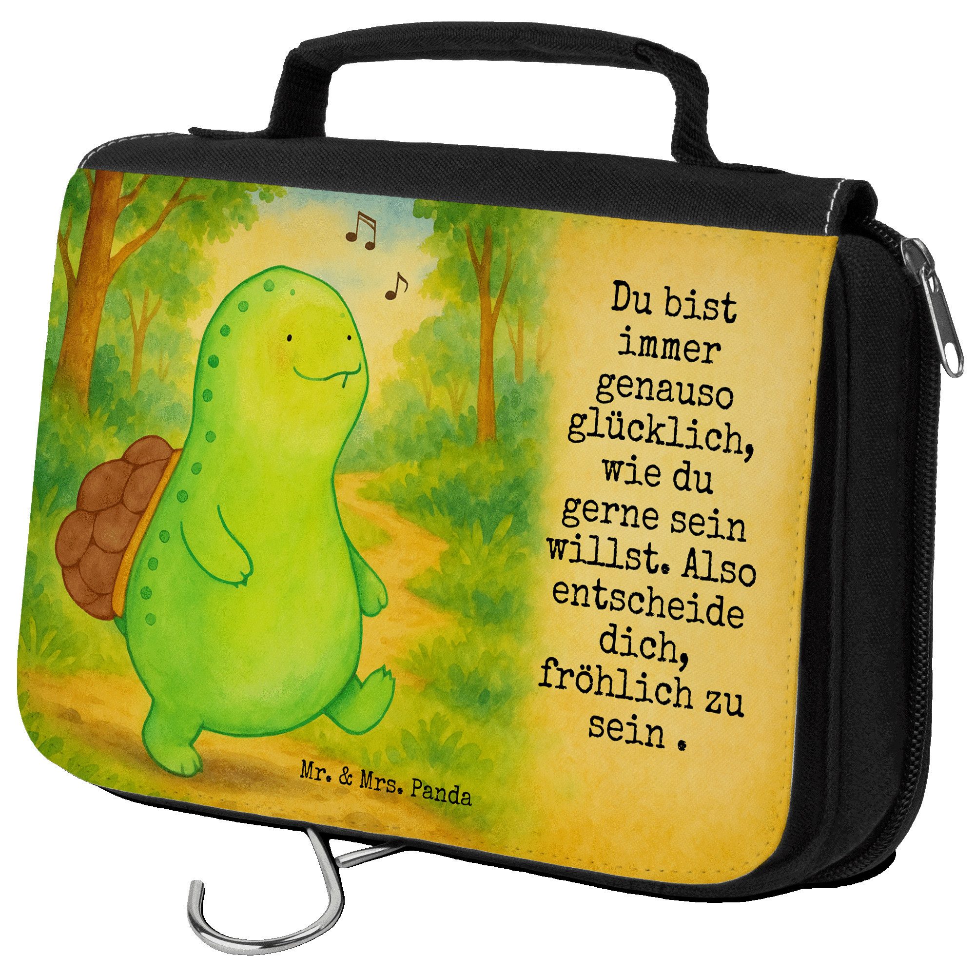 Kulturbeutel Schildkröte Pfeifen Design, Kulturtasche, Weiß, Depression, kosmetikt