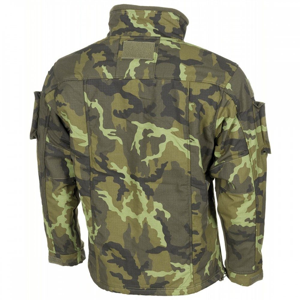 MFHHighDefence Fleecejacke Fleece-Jacke, Combat, M 95 CZ tarn - 4XL 2 aufgesetzte Ärmeltaschen