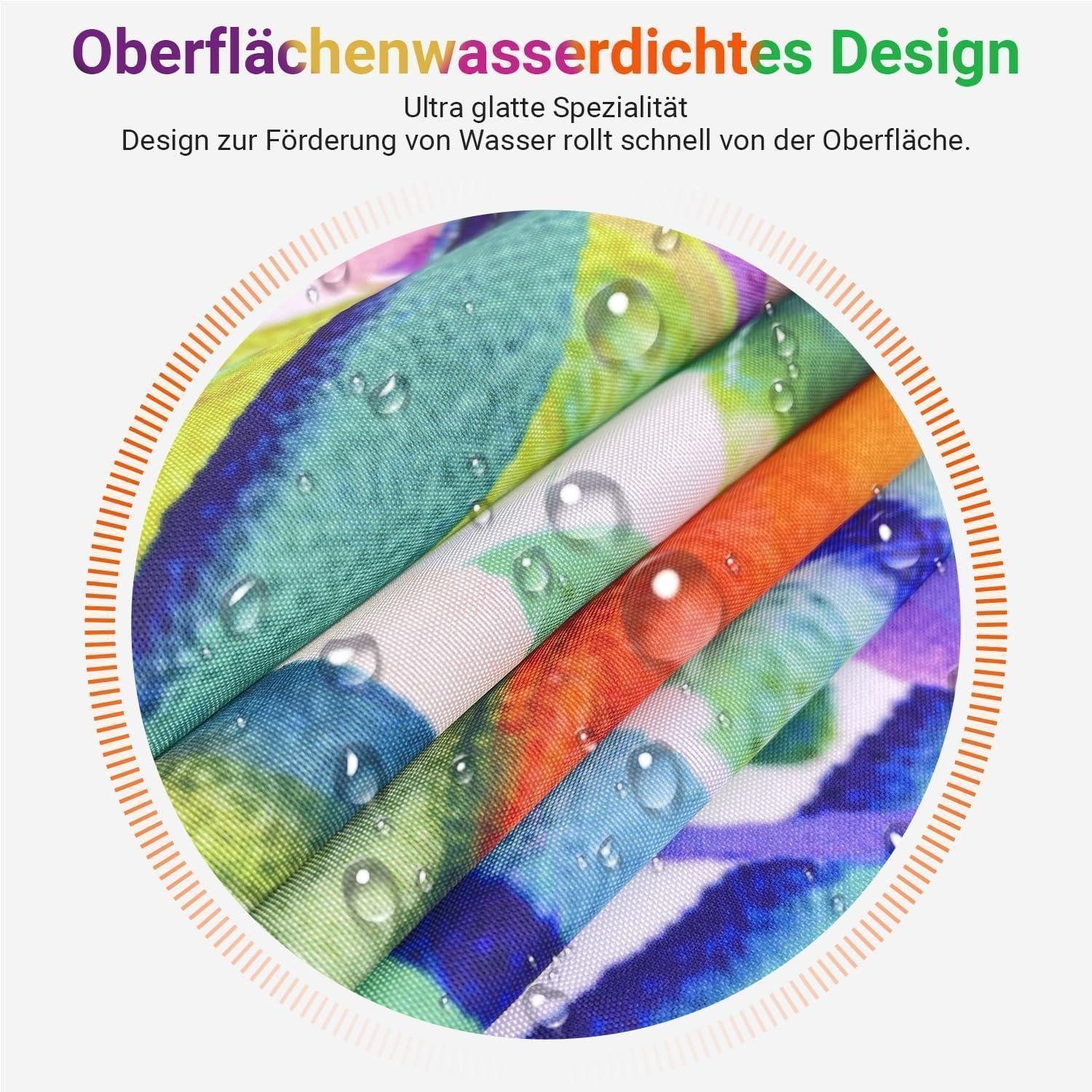 LuxusKollektion Duschvorhang Duschvorhang 180x200 Bemalter Frosch H200 x B180 cm (1er Pack)