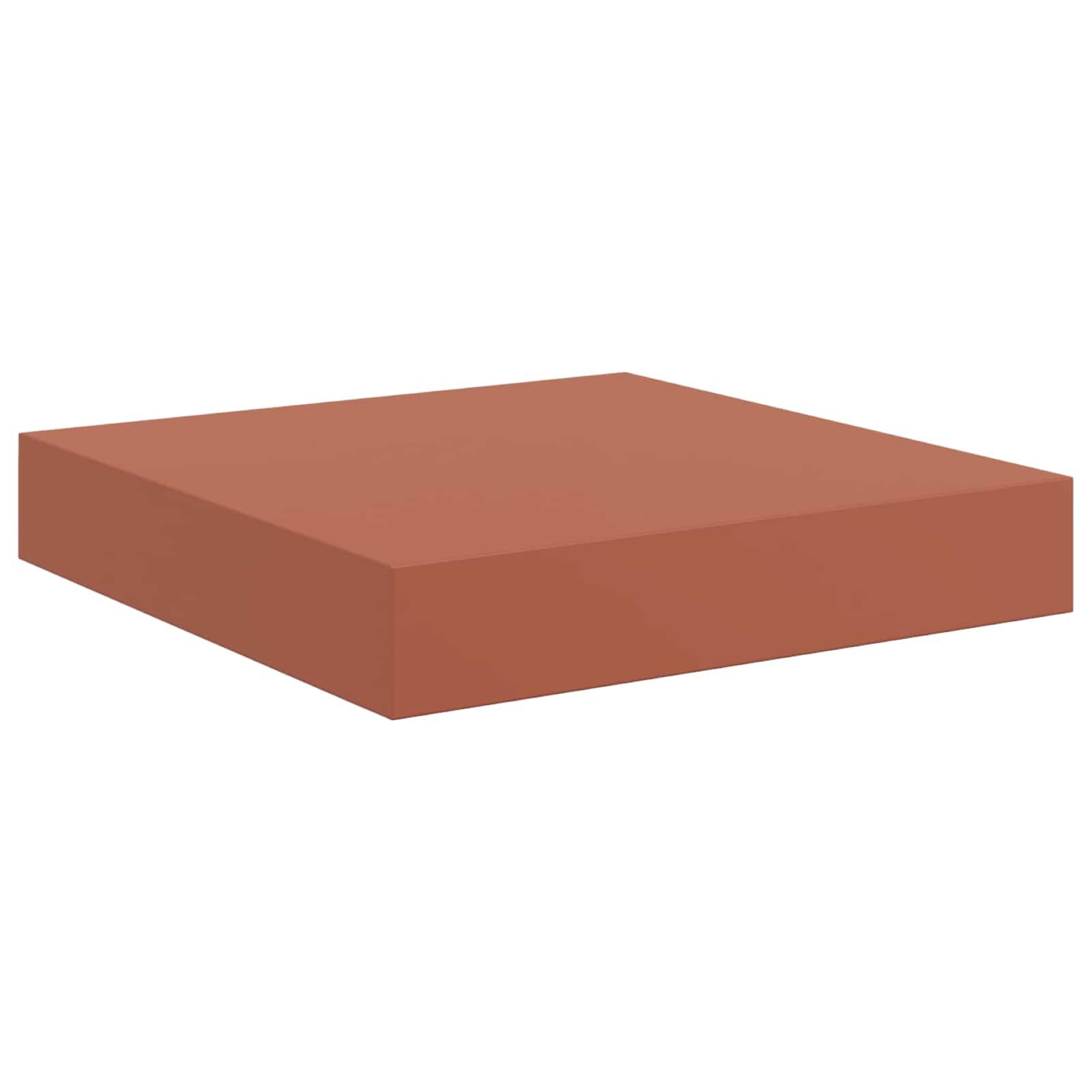 vidaXL Regal Wandregal Wandhalterung Rot 23 x 23,5 x 3,8 cm Holzwerkstoff, 1-tlg.