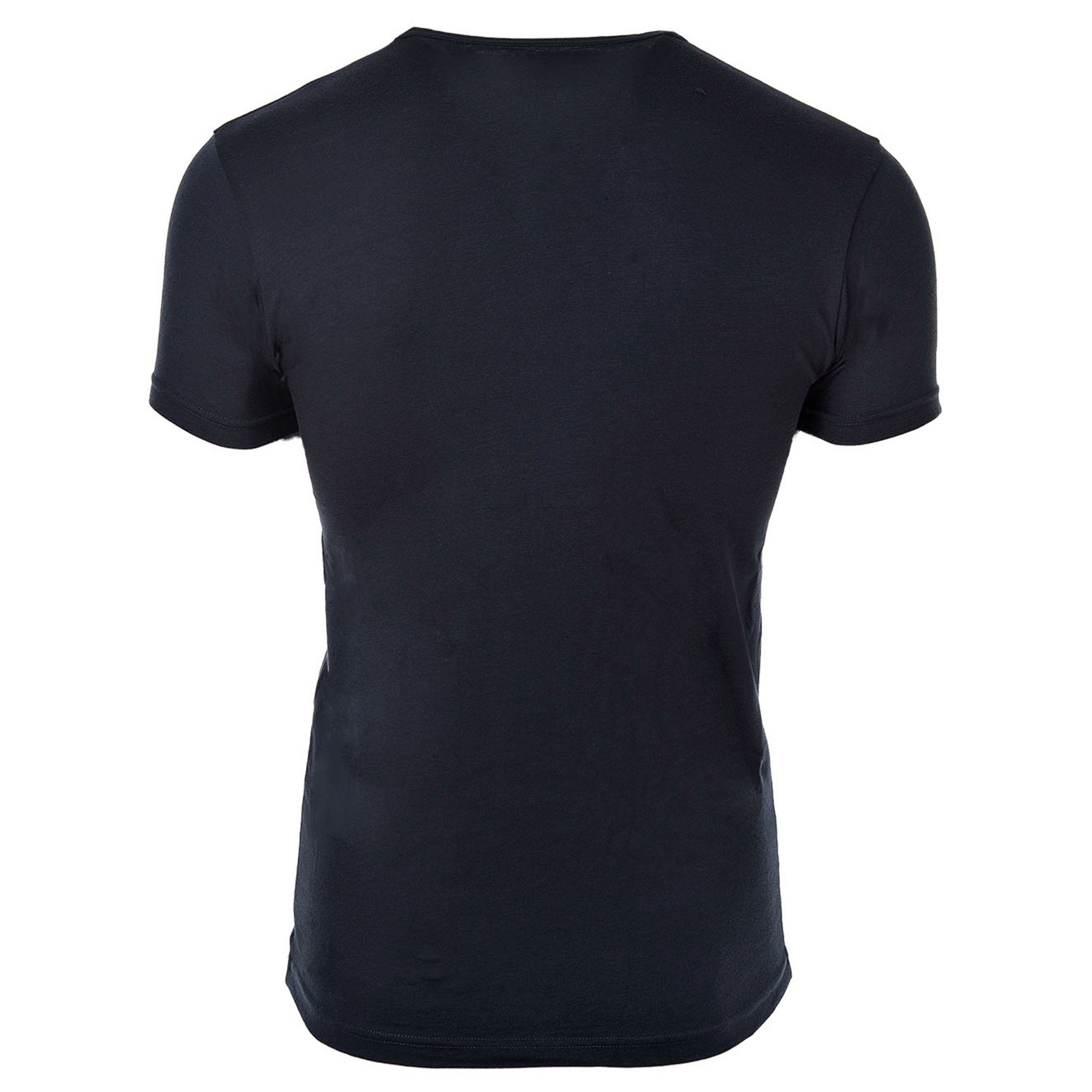 T-Shirt V-Neck, Herren Pack T-Shirt Armani - Marine Emporio V-Ausschnitt 2er