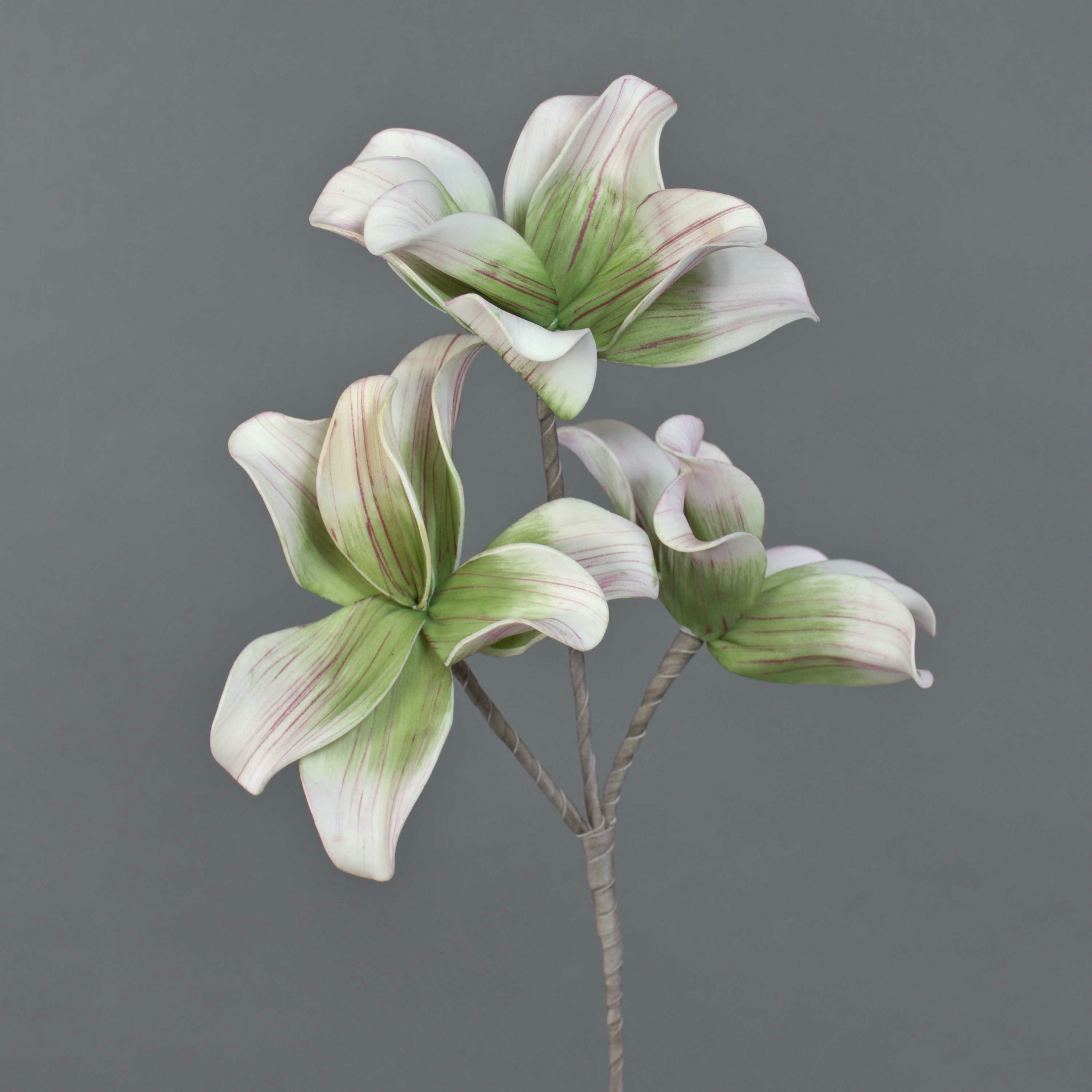 Kunstzweig Kunst Magnolia Verona, rosa-grün, 42cm Magnolie, artplants, Höhe 40.0 cm