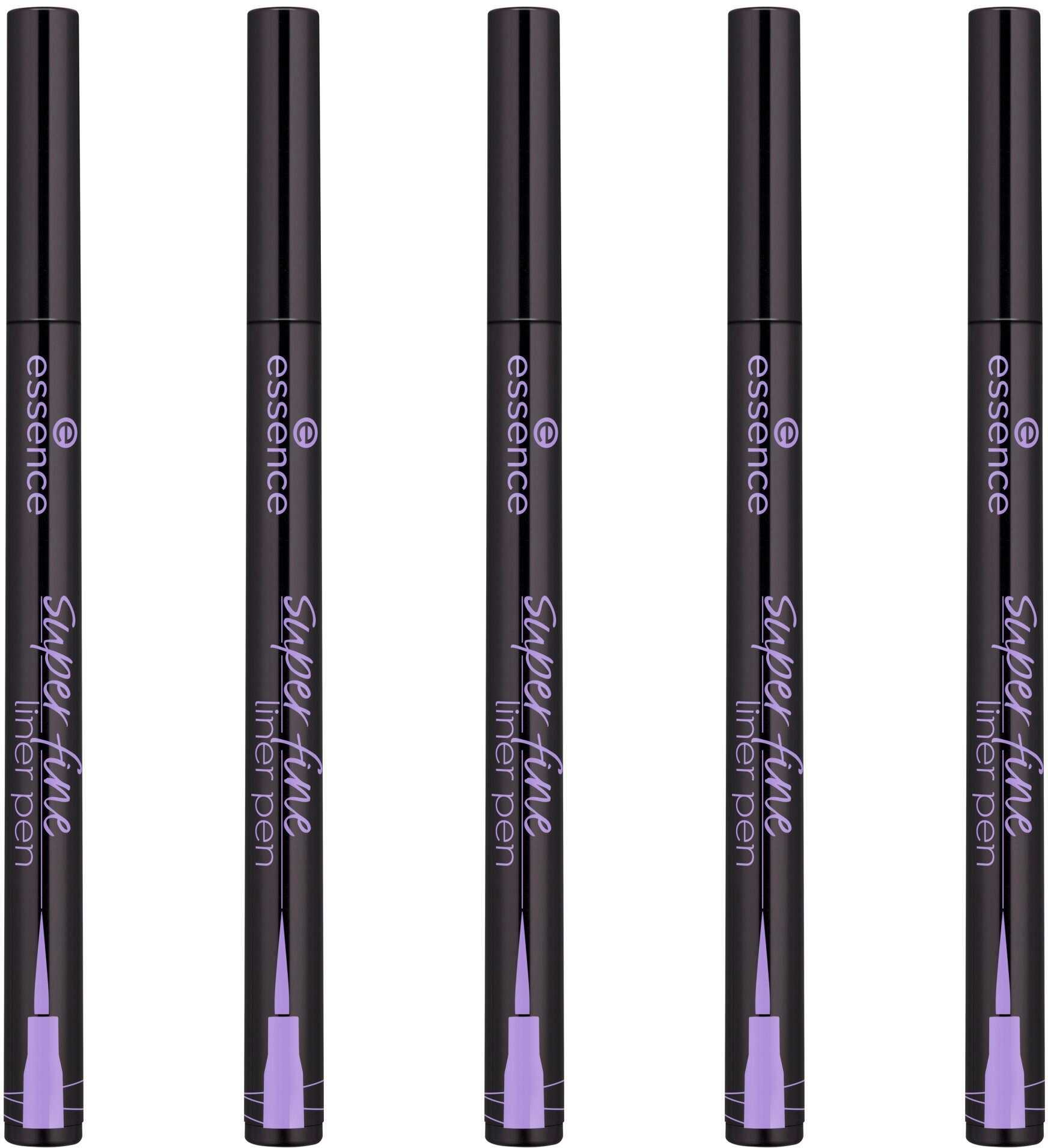 Eyeliner super pen, fine liner 5-tlg. Essence