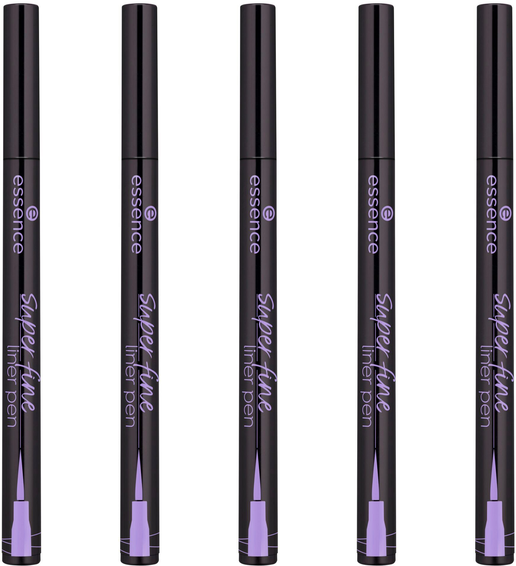 Essence Eyeliner super fine liner pen, 5-tlg., mit feiner Pinselspitze