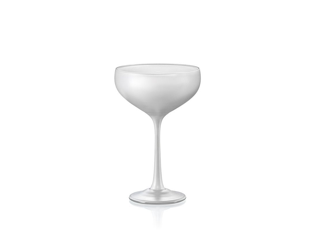 Champagnerglas Sektschale Champagnerglas Coupe Praline Coconut weiß
