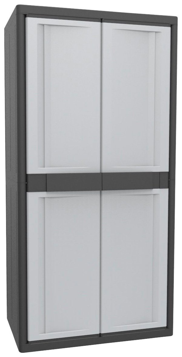 Kreher Stauraumschrank XL Jumbo abschließbar, cm, 89,7x53,7x180 Böden mit B/T/H: 3