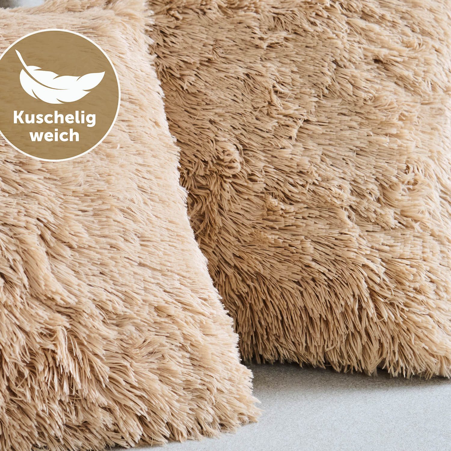 Blumtal Kissenbezug Kunstfell Kissen mit stabilem günstig online kaufen