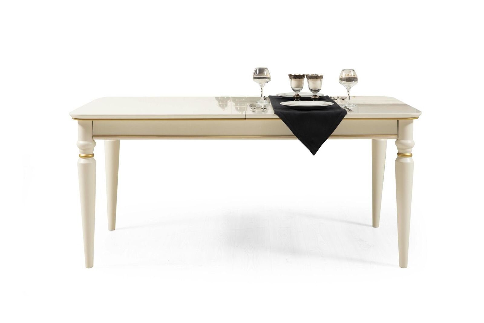 JVmoebel Esstisch Esstisch Tisch Esszimmer Tische Luxus Holz Weiß Design Modern, Made in Europa