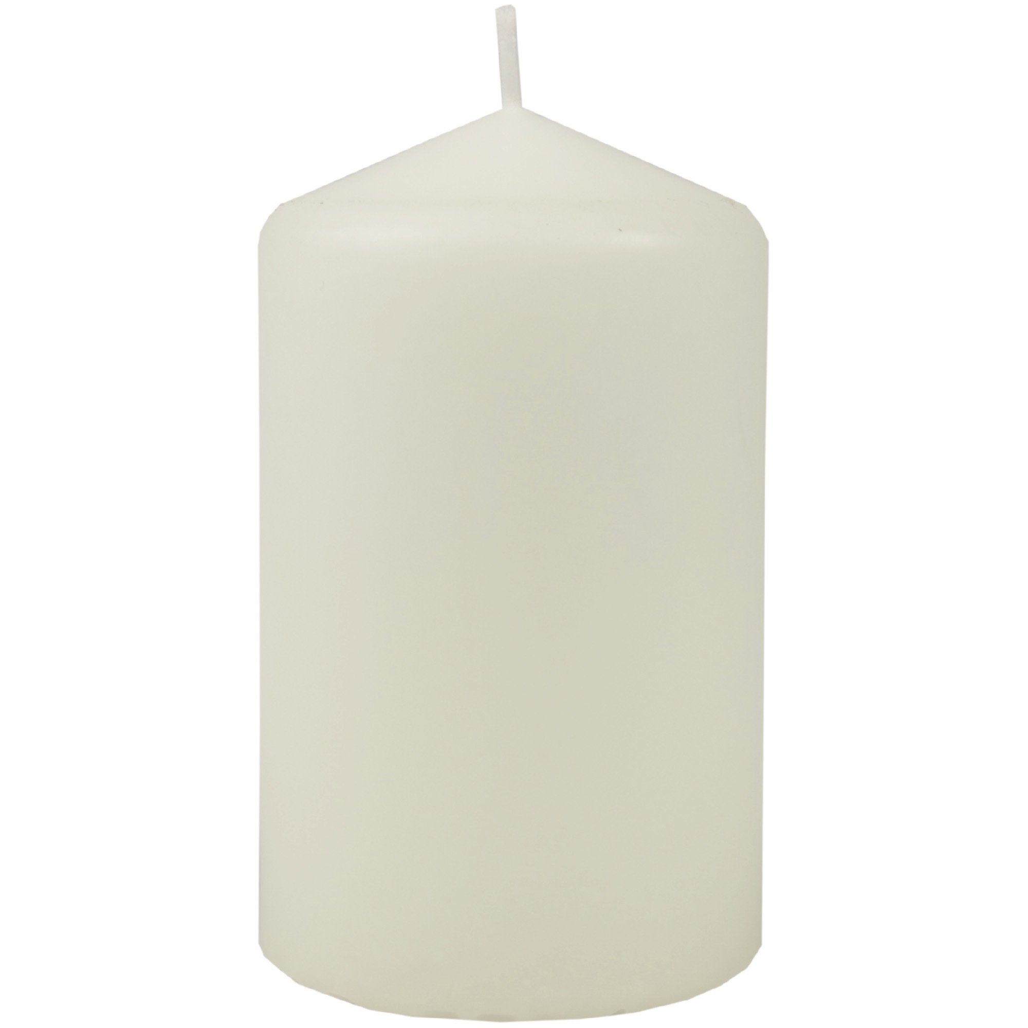 Kerze Wachskerzen in Blockkerze - (3-tlg), Ø6cm Stumpenkerze x Farben vielen Candle 13,5cm Elfenbein HS