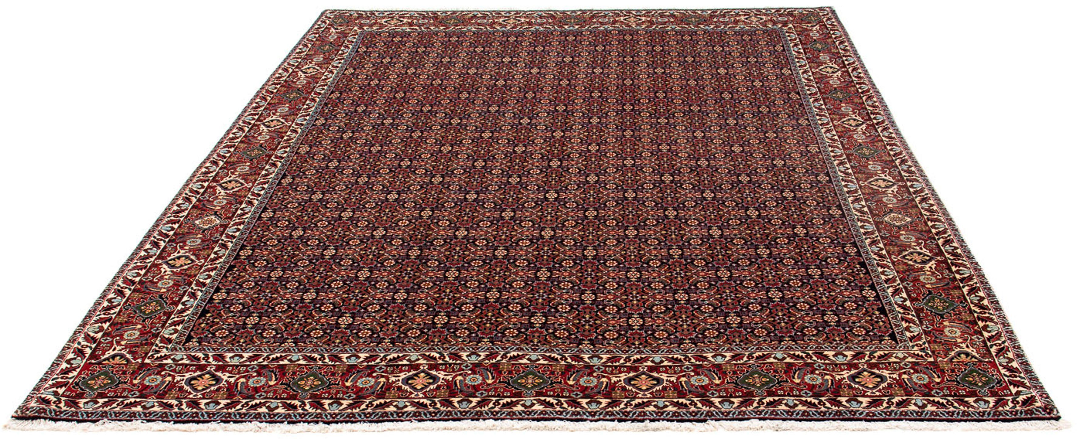 Orientteppich Perser - Bidjar - 248 x 205 cm - dunkelrot, morgenland, rechteckig, Höhe: 15 mm, Wohnzimmer, Handgeknüpft, Einzelstück mit Zertifikat