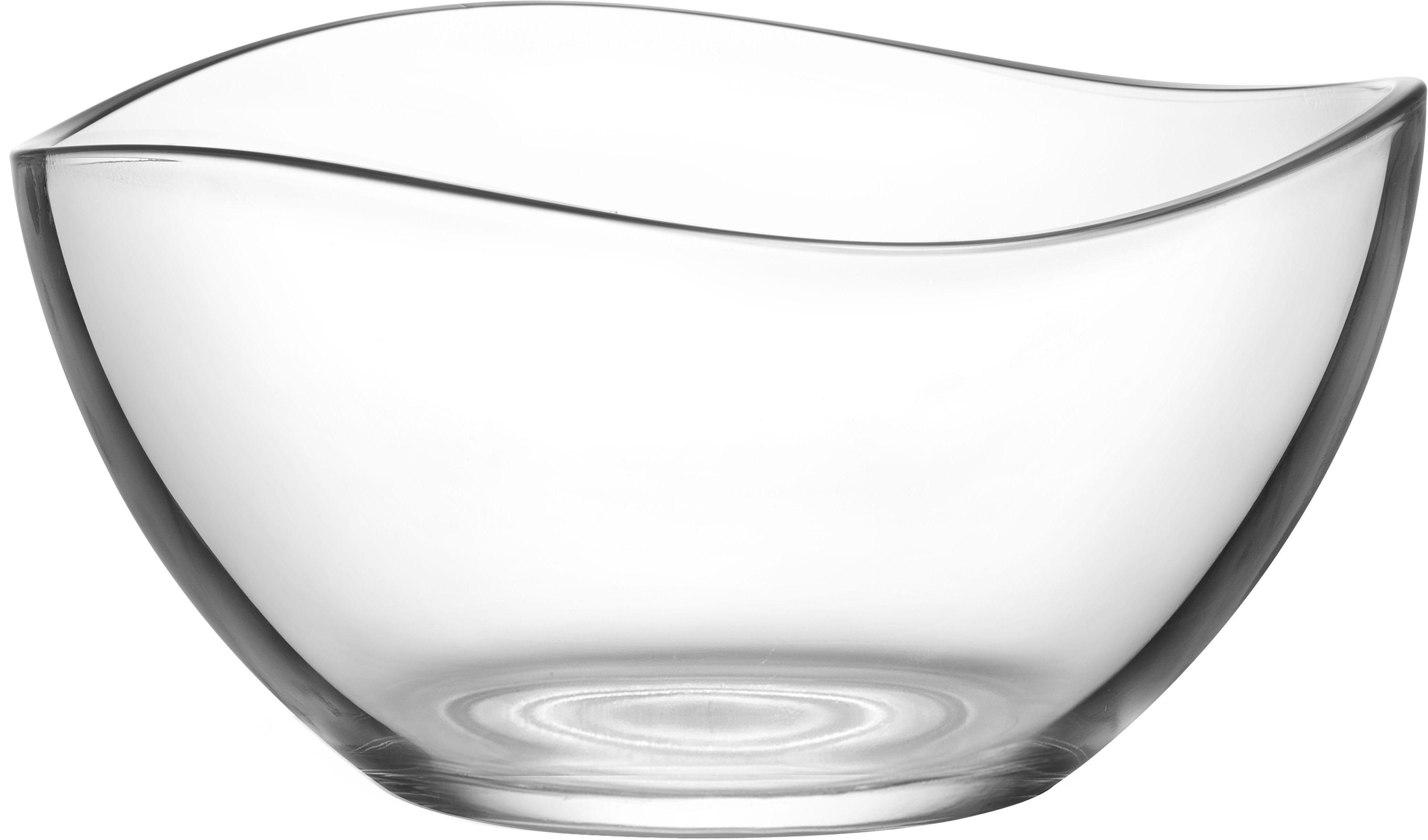 van Well Schüssel Malaga, Glas, (Set, 5-tlg), mit wellenförmigen Rand