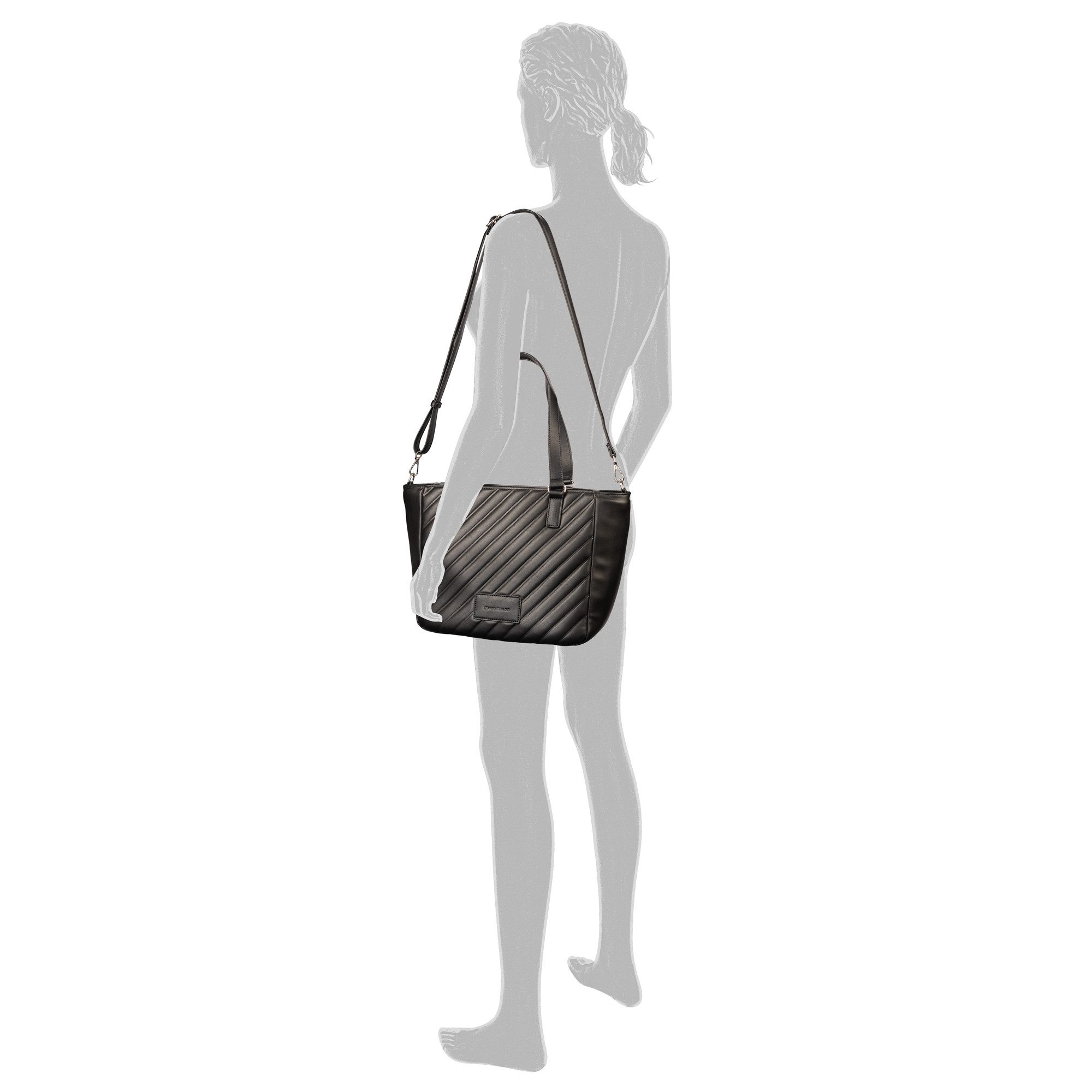 TOM TAILOR Shopper Mirela, weich wattiert und elegant in trendigen Formaten