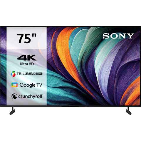 Sony KD-75X80L LED-Fernseher (189 cm/75 Zoll, 4K Ultra HD, Google TV, Smart-TV, HDR, X1-Prozessor, BRAVIA CORE, Triluminos Pro, HDMI 2.1, Gaming-Menü)