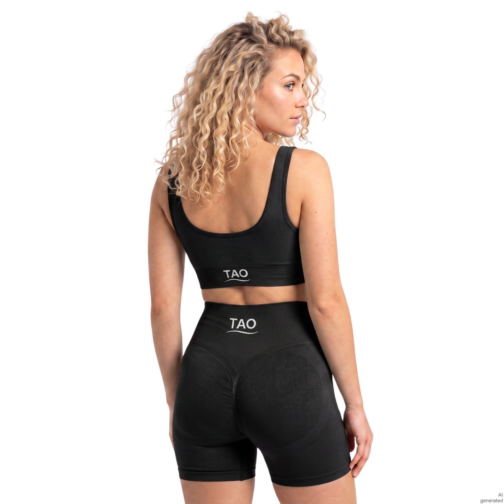 TAO Yogashorts PURE Sporty Leggings Short Optimal für Yoga, Pilates, Fitness und Freizeit
