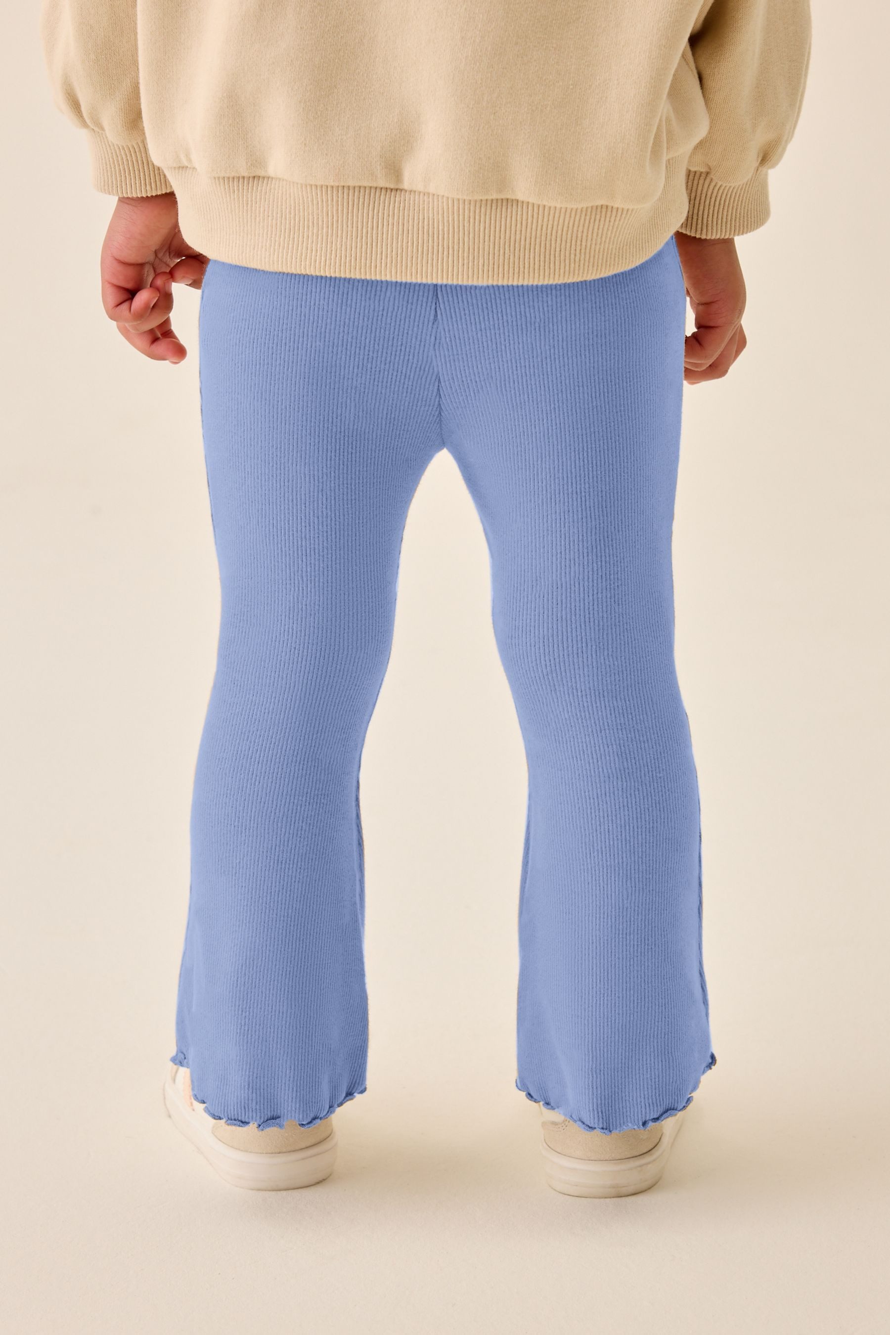 Next Leggings Gerippte Leggings mit Schlag (1-tlg)