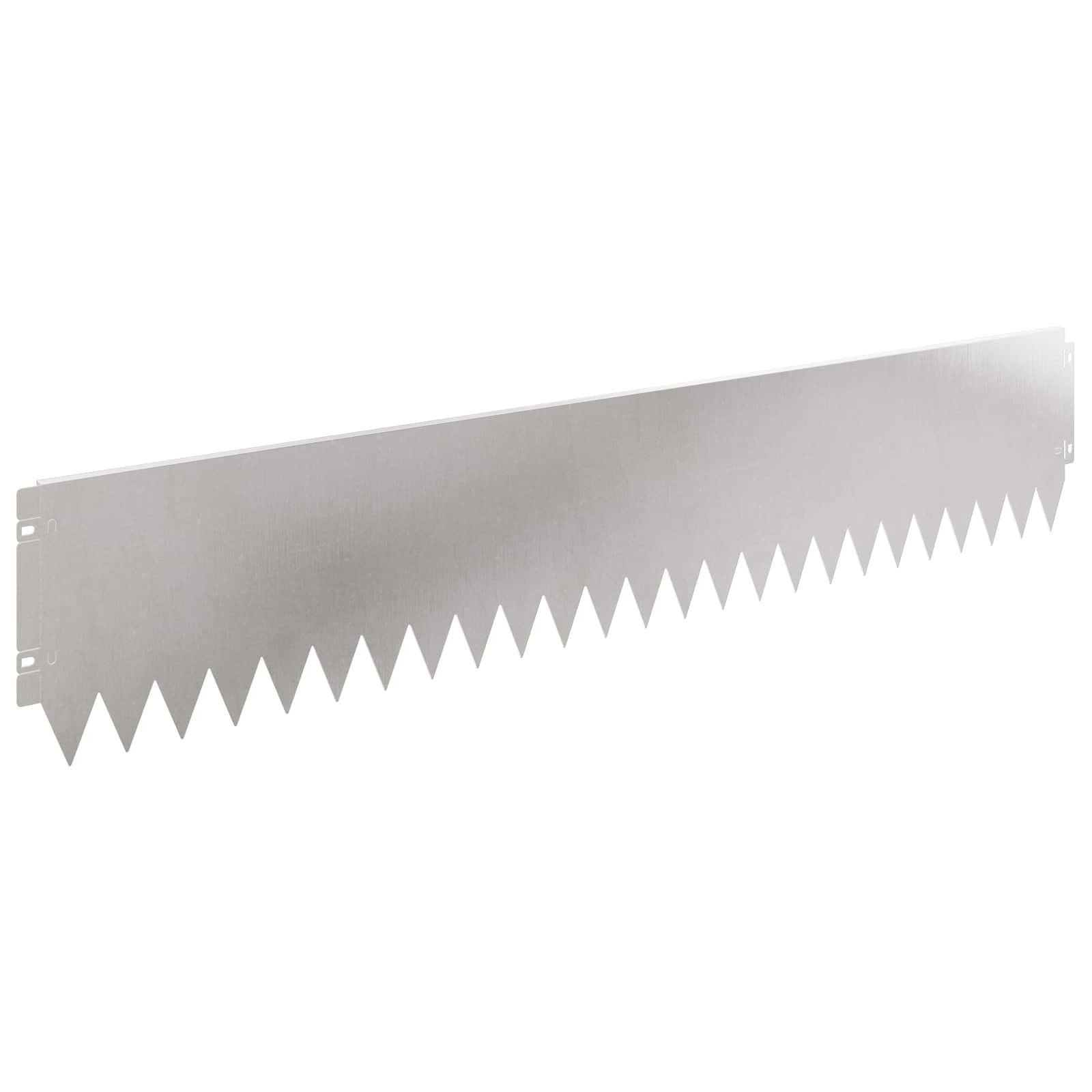 Beetumrandung Raseneinfassung 10 pcs 103 x 20 cm Stahl Silber