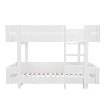 Celya Etagenbett Kinderbett Doppelbett 90x200cm, mit Treppe, Weiß