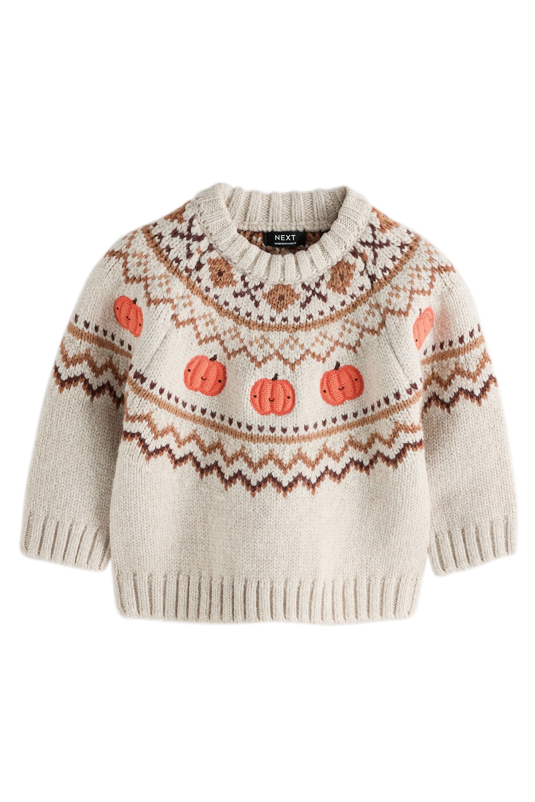 Next Rundhalspullover Halloween Strickpullover mit Rundhalsausschnitt (1-tlg)