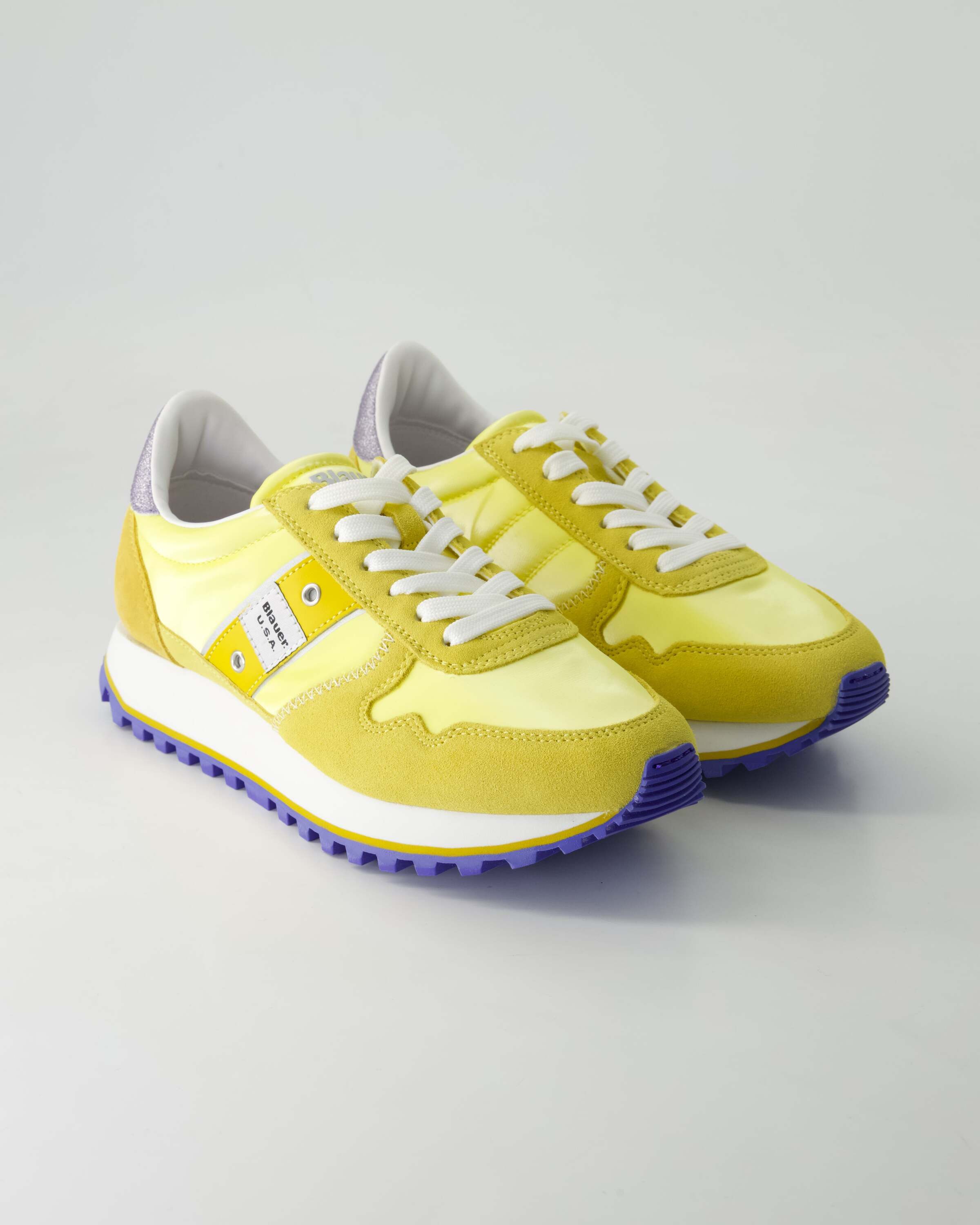 Blauer S5Millen03 Sneaker Obermaterial: Leder und Sonstiges Material
