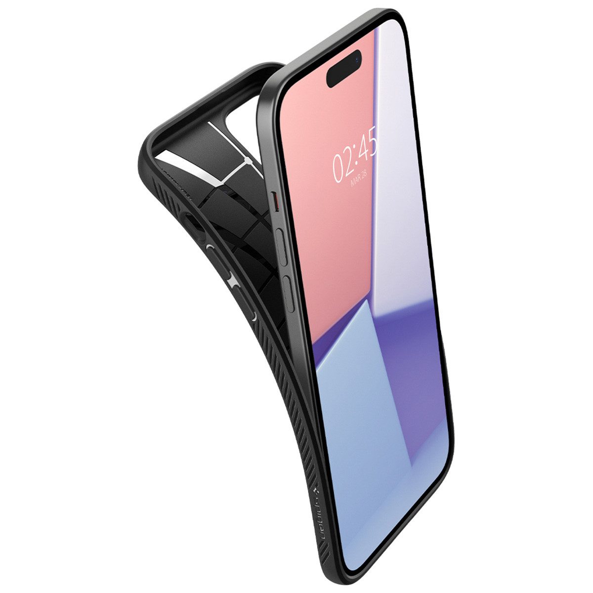 Spigen Backcover Spigen Liquid Air™ Backcover Apple iPhone 15 - Matte Black