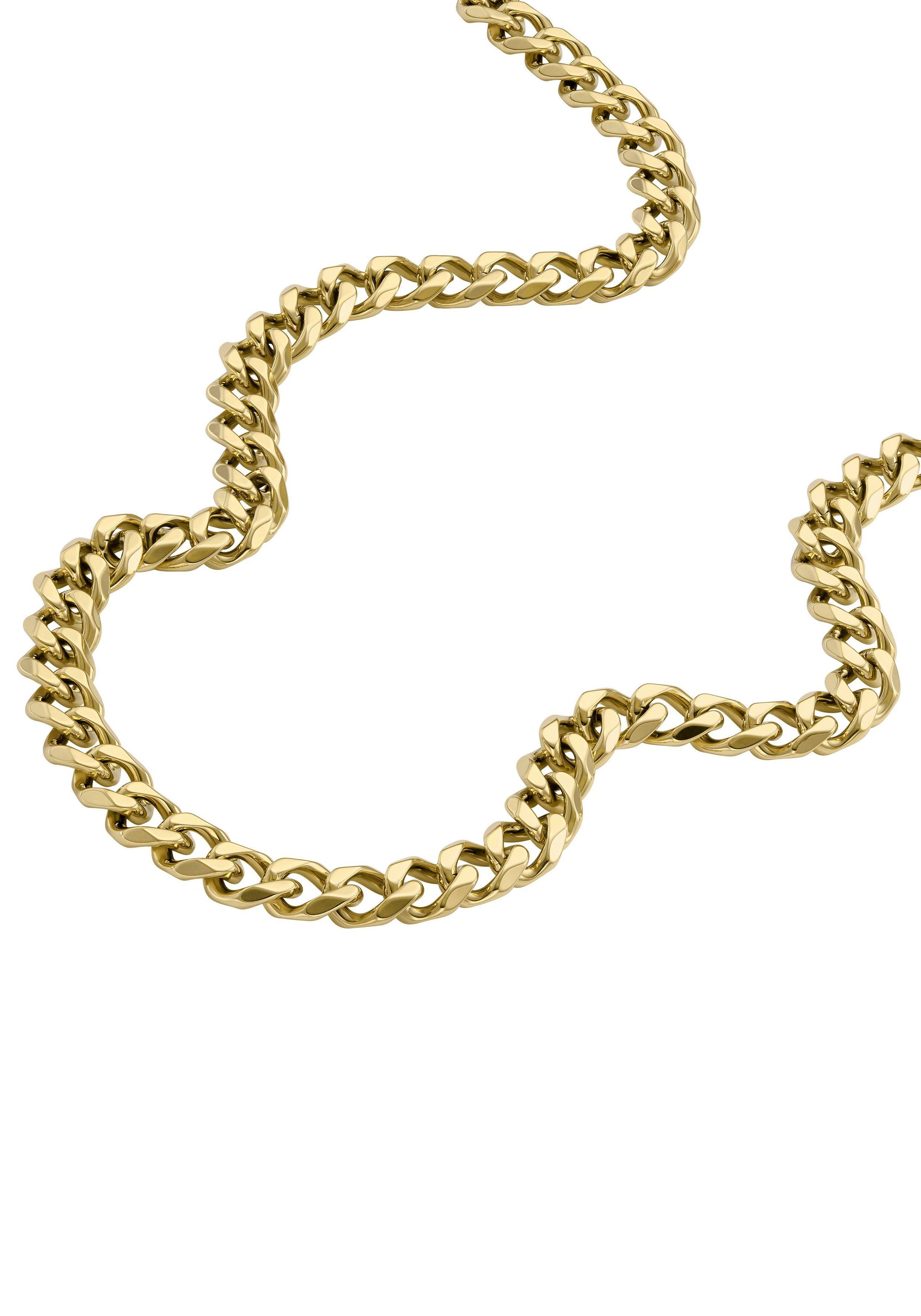 Edelstahlkette JF04614040, JF04612710, JF04614040 gelbgoldfarben Fossil JEWELRY CHAINS, BOLD