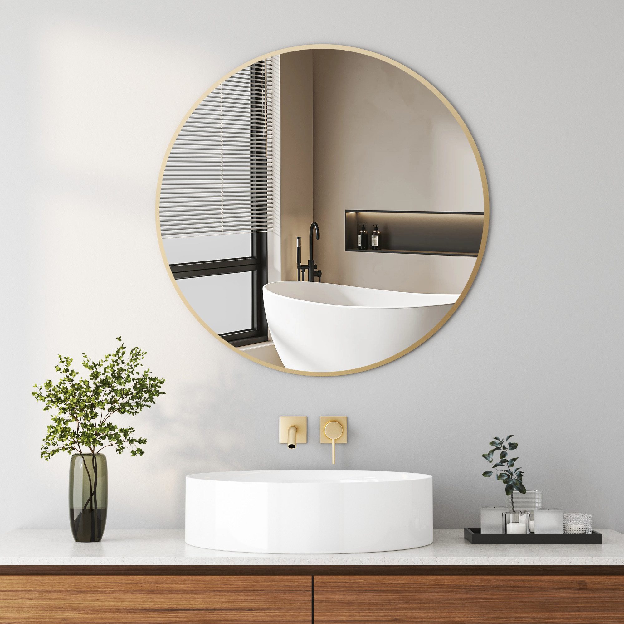 Boromal Wandspiegel Rund 60cm 80cm 40cm günstig online kaufen