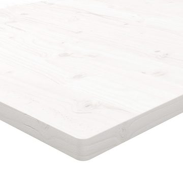 vidaXL Schreibtisch Schreibtischplatte Weiß 110x60x2,5 cm Massivholz Kiefer