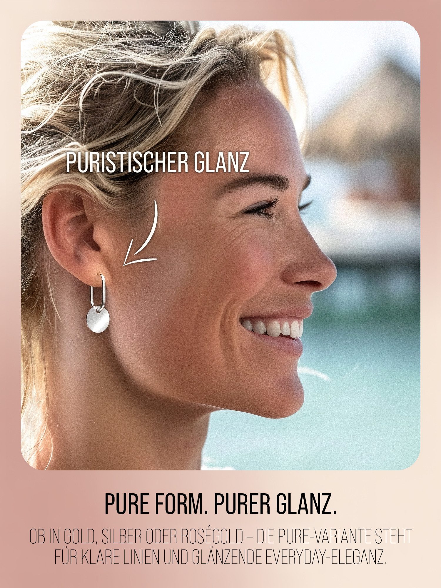 THIORA Paar Creolen Oasis Kollektion (inkl Schmuckbox)