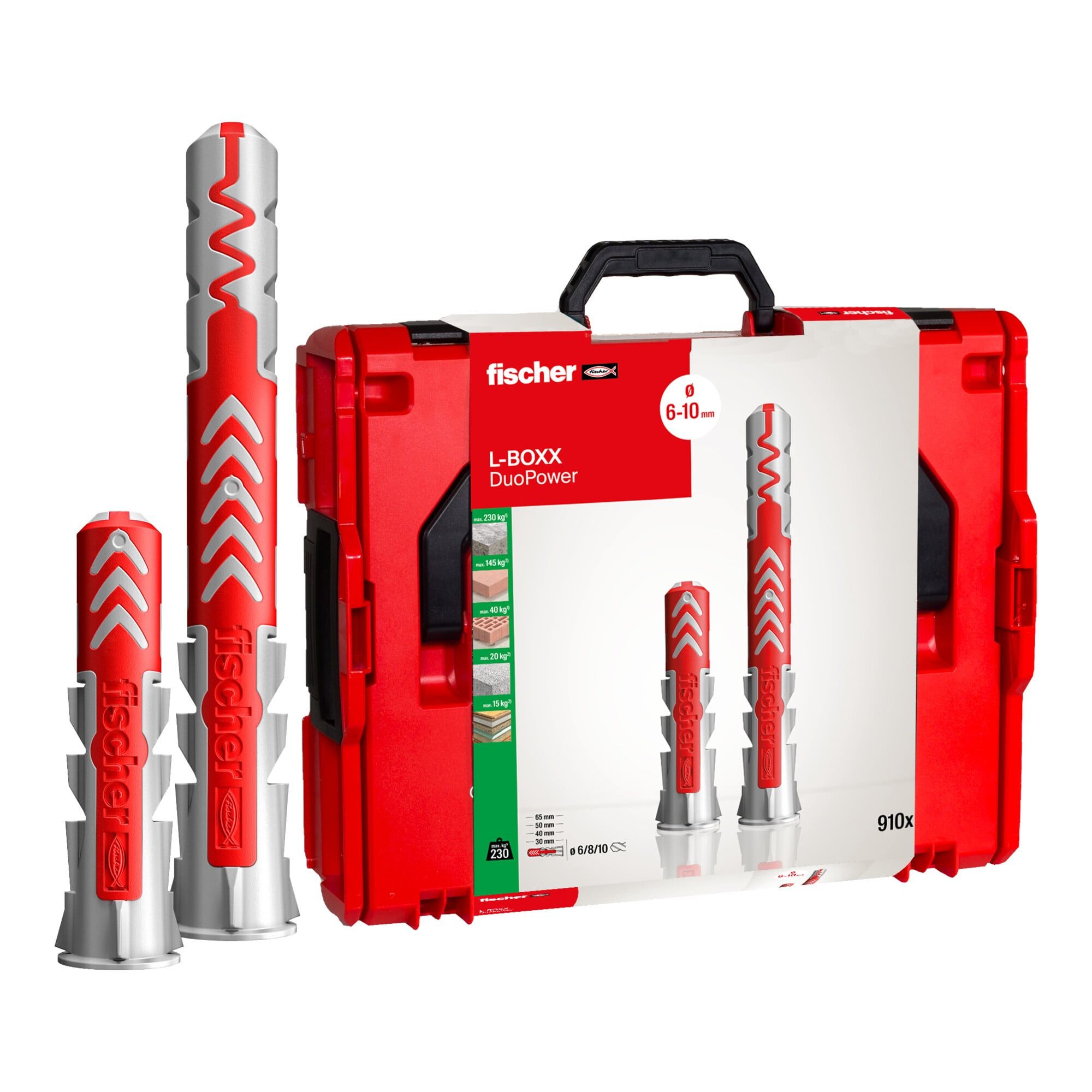 fischer Schrauben- und Dübel-Set fischer L-Boxx 102 DuoPower (910 Teile)