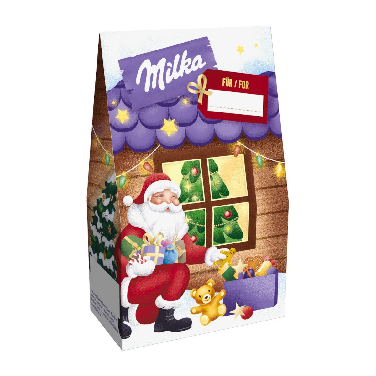 MILKA Schokolade, Milka Weihnachtsspaß Mini Mix Alpenmilchschokolade Packung 70g