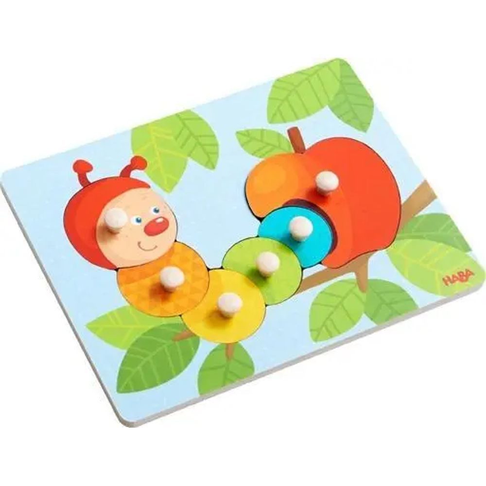 Puzzle Greifpuzzle Raupe Mina, Puzzleteile