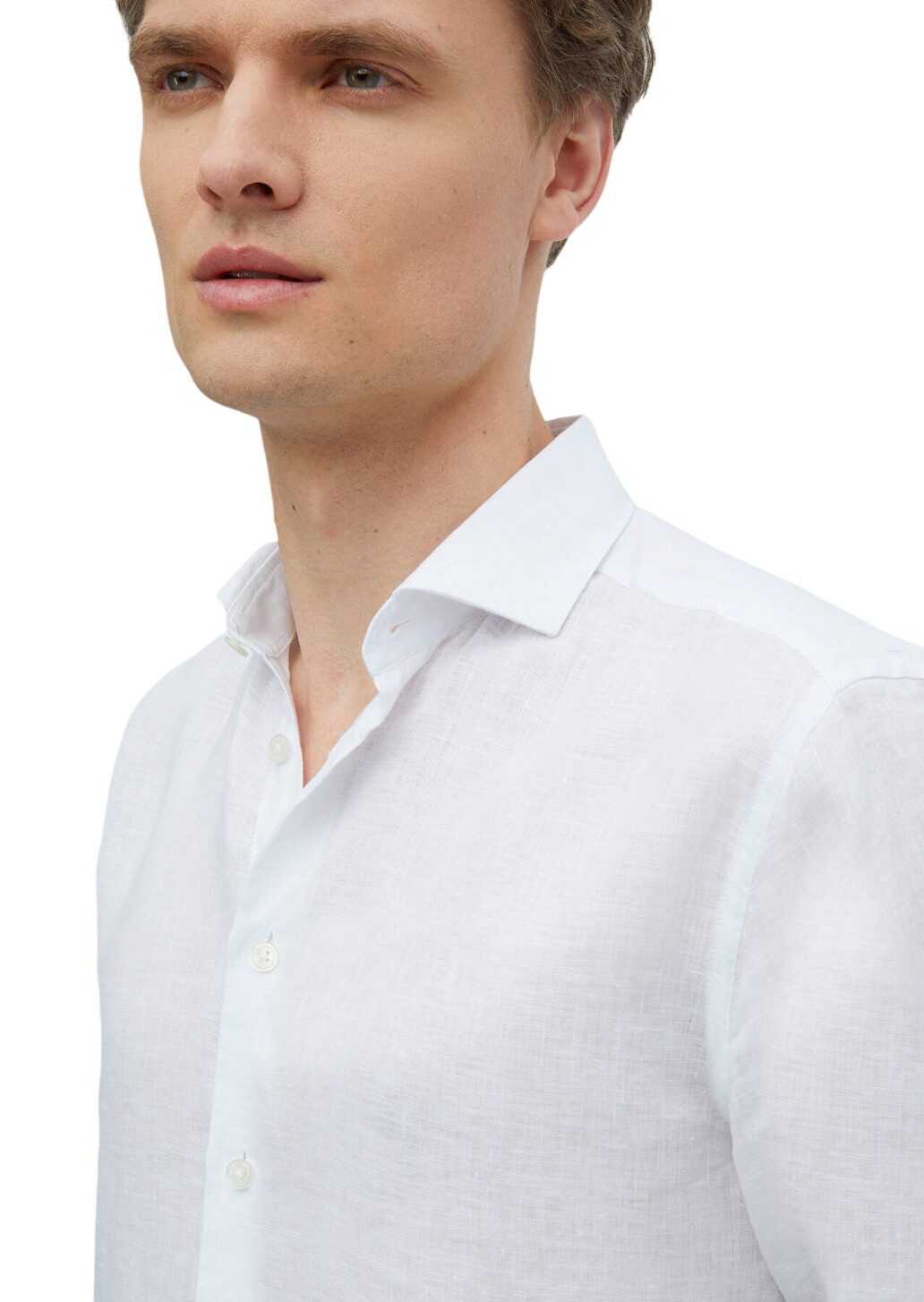 RAMSEY Hemdbluse Schlichtes, normal geschnittenes, gewebtes Freizeithemd aus 100 % Lein