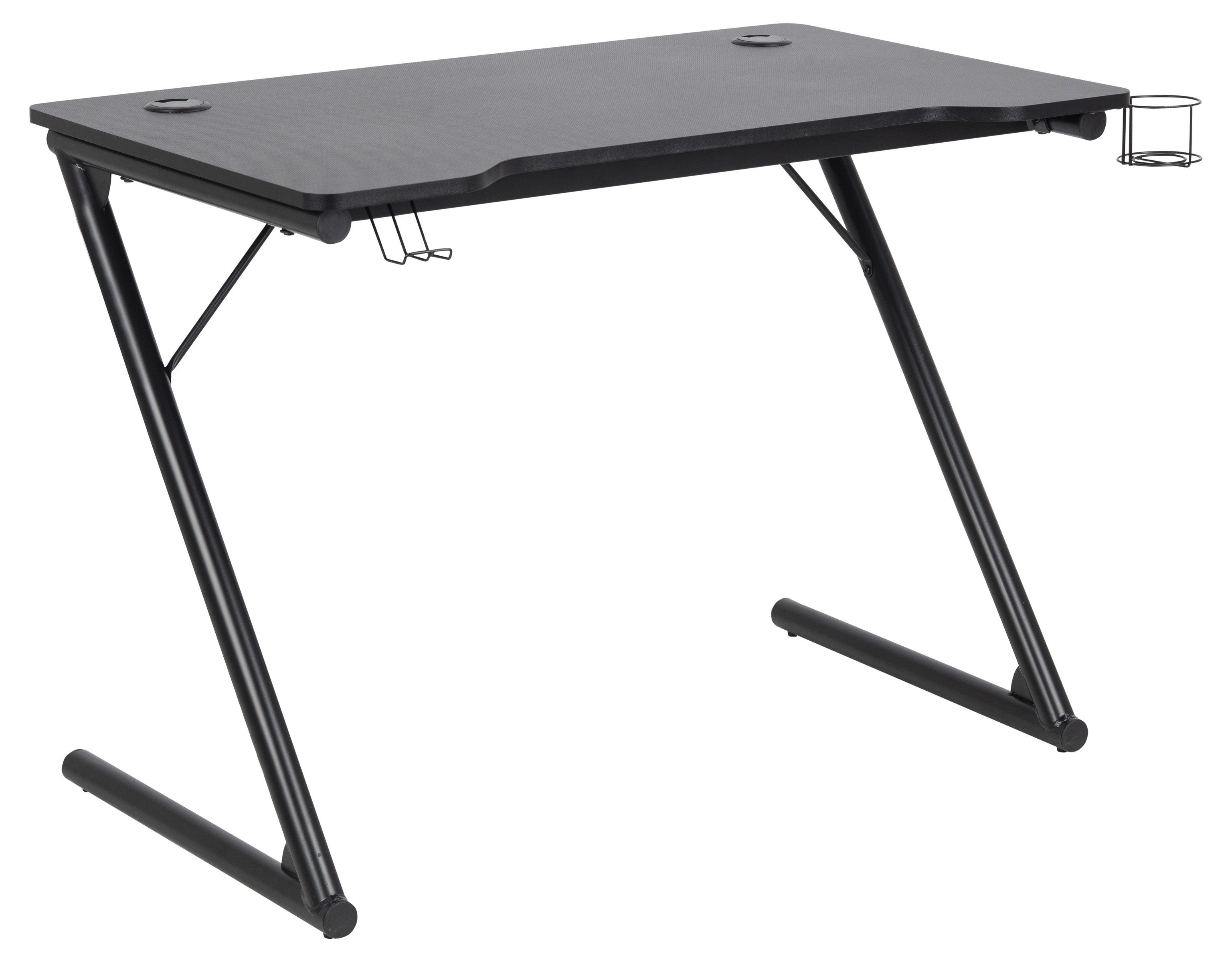 freiraum Gamingtisch Trooper, in Grau, MDF, Stahl - 100x74x60cm (BxHxT)
