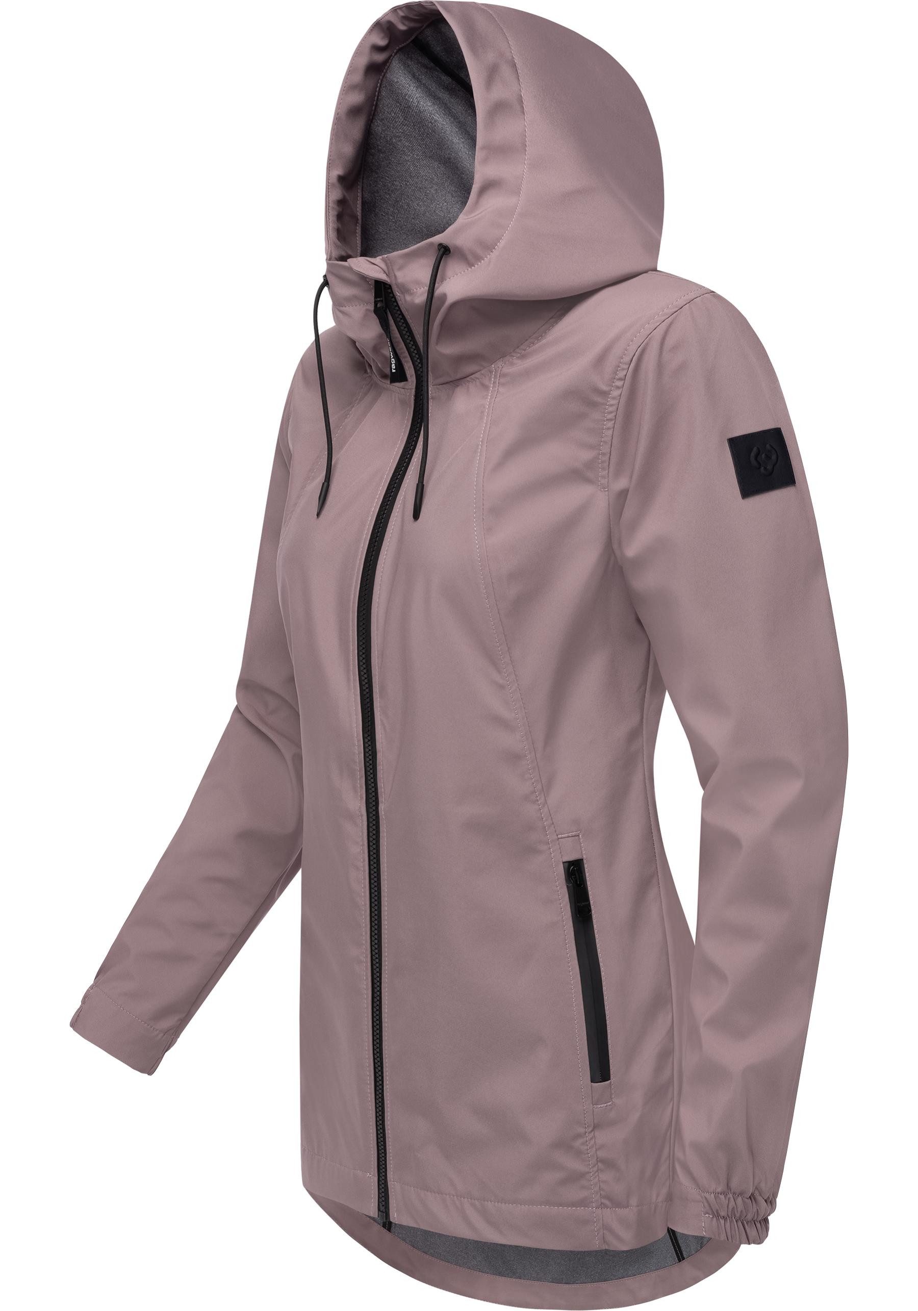 Ragwear Kurzmantel Zuzka Sport Wasserdichter kurzer Übergangsmantel für Damen