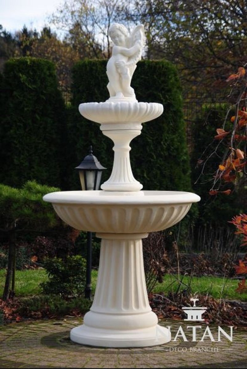 JVmoebel Skulptur Neu Springbrunnen Garten Skulptur Zierbrunnen Brunnen Fontaine