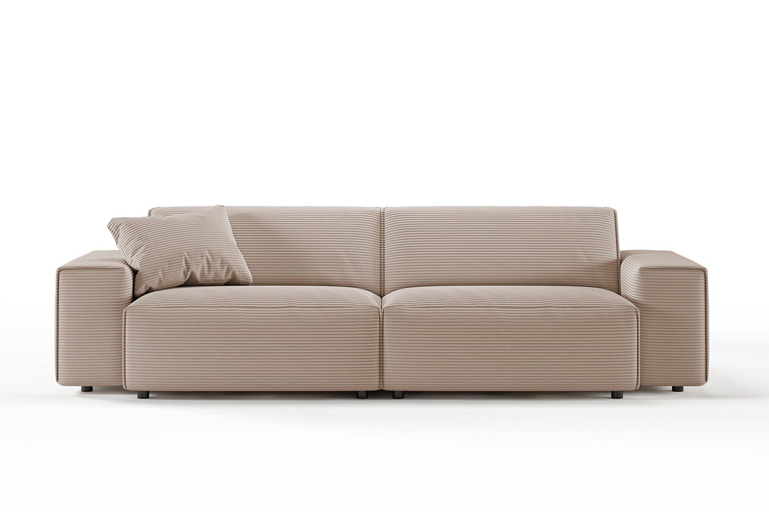 Cord | 3-Sitzer Farben taupe Sofa RANI, versch. KAWOLA taupe