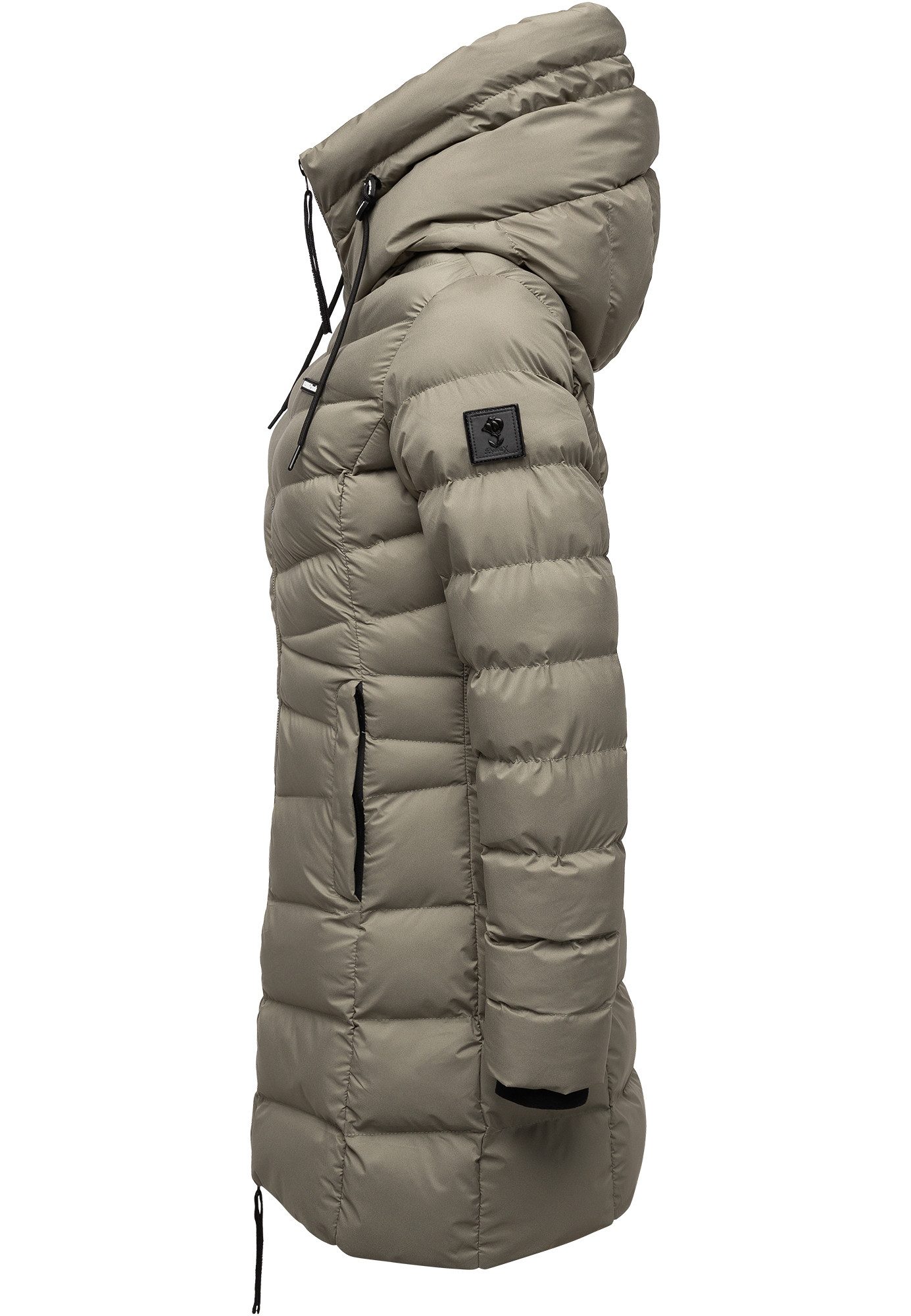 REPUBLIX Winterjacke CECELIA Damen Gefütterte Winter Jacke Mantel Parka mit großer Kapuze