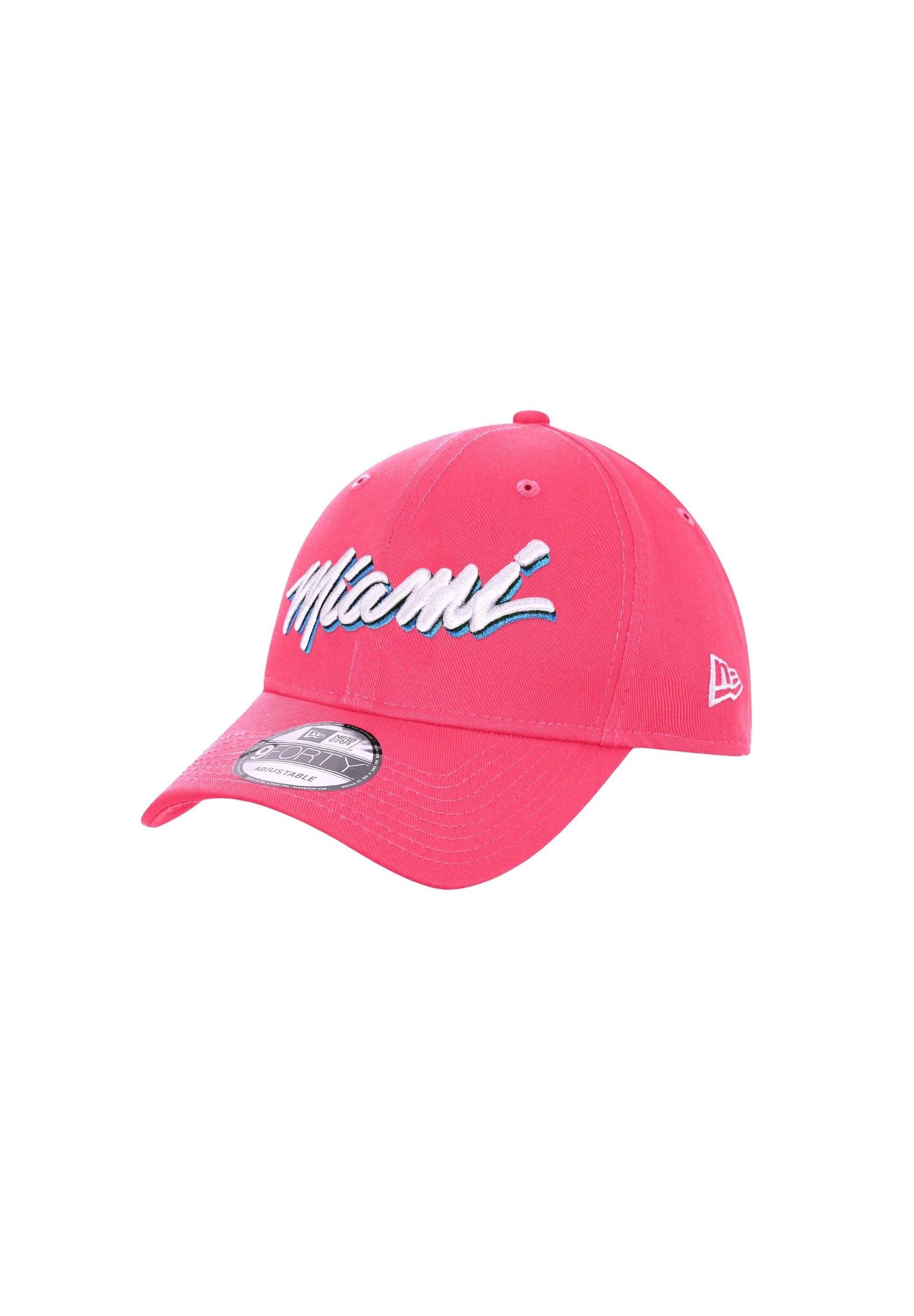 New Era Baseball Cap Miami Heat NBA Neon Pink Verstellbare 9Forty Snapback Cap New Era (1-St)